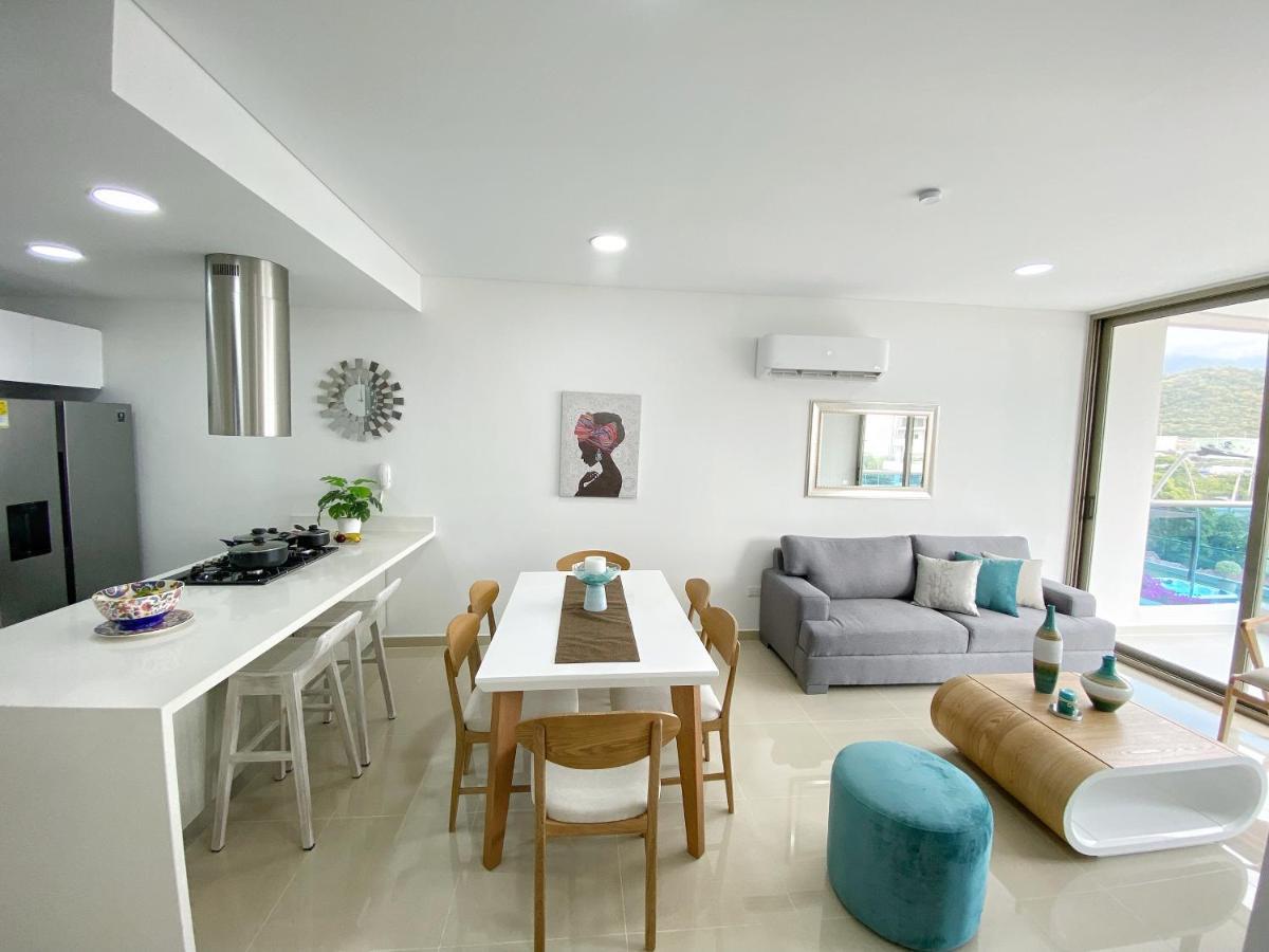 Apartamento Encantador Samaria Club De Playa, 3 Alcobas 6 Personas Playa Privada Санта-Марта Экстерьер фото