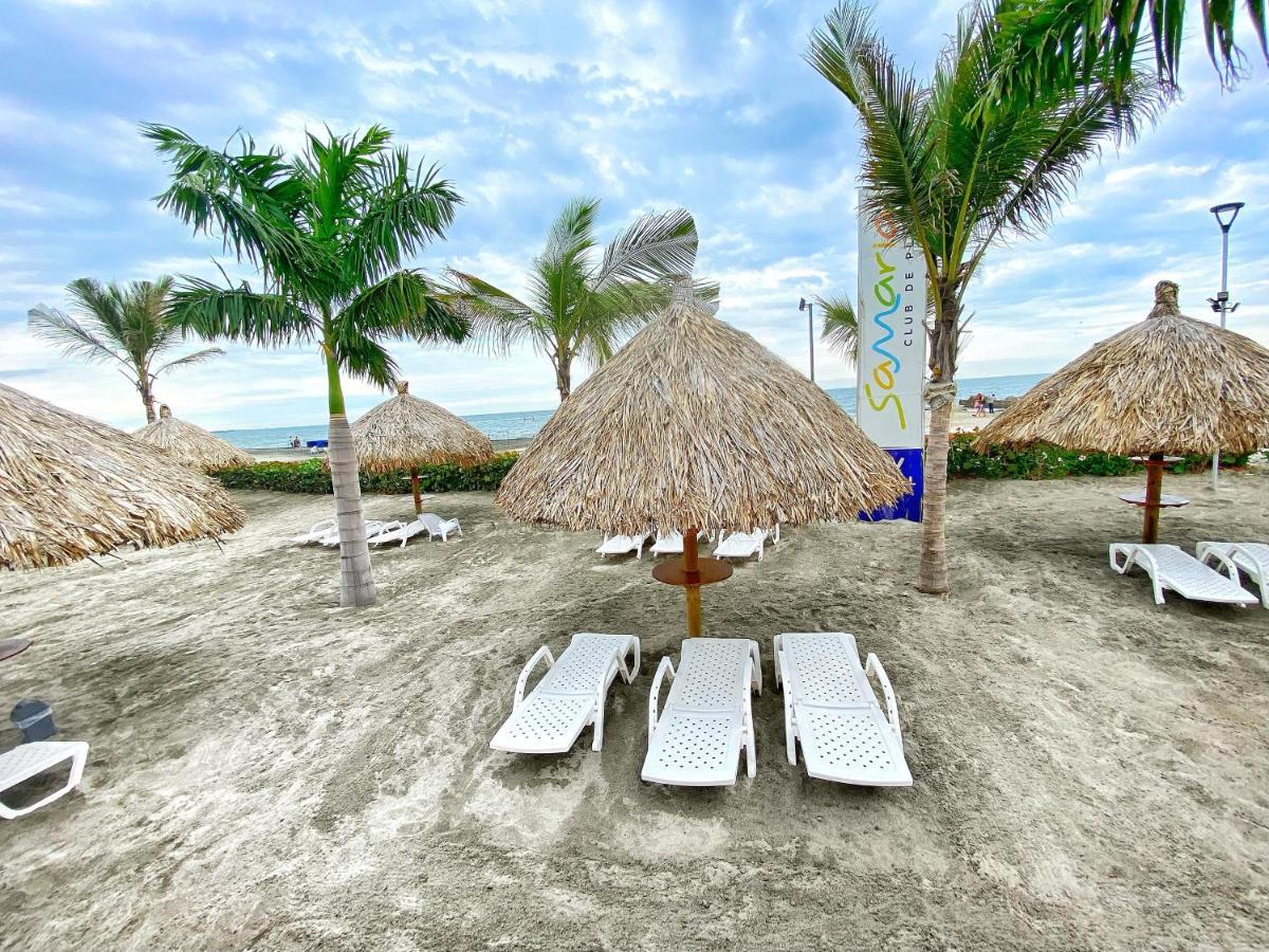 Apartamento Encantador Samaria Club De Playa, 3 Alcobas 6 Personas Playa Privada Санта-Марта Экстерьер фото