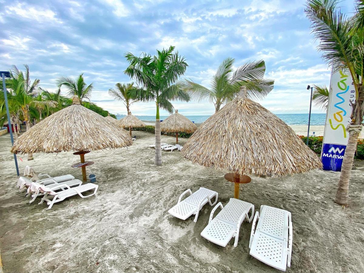 Apartamento Encantador Samaria Club De Playa, 3 Alcobas 6 Personas Playa Privada Санта-Марта Экстерьер фото